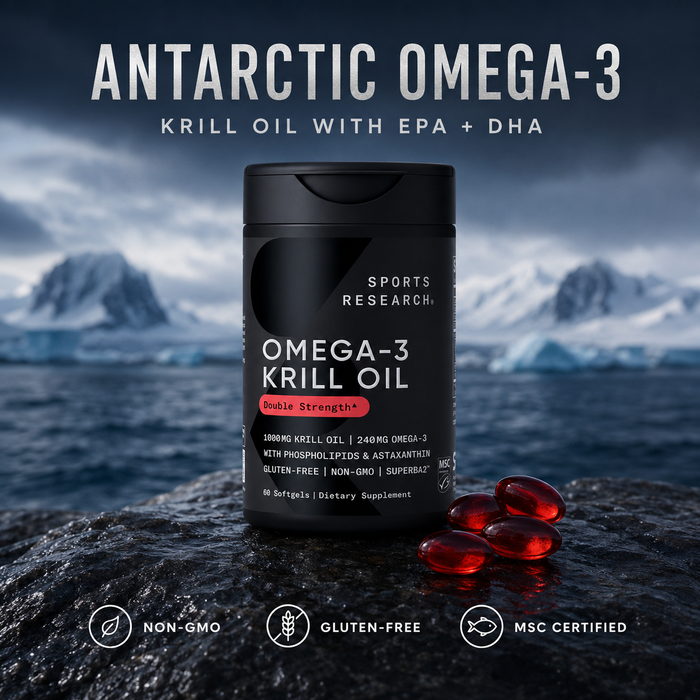 Sports Research Omega-3 Krill Oil – 60 Softgels