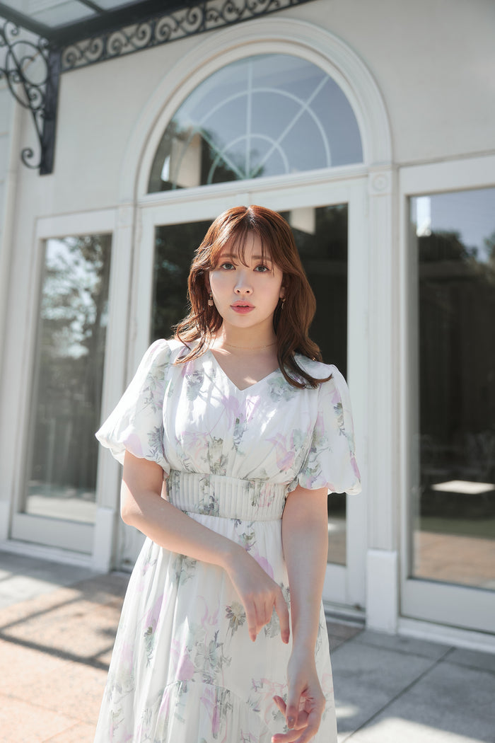 Spring Bouquet Satin Dress