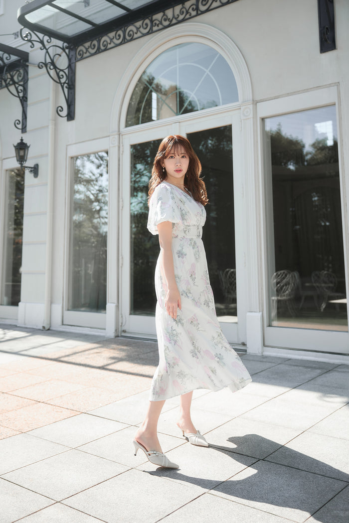 Spring Bouquet Satin Dress