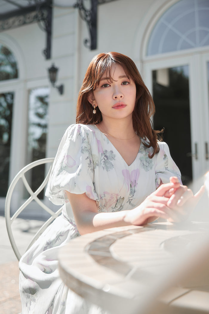 Spring Bouquet Satin Dress