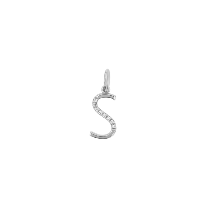 Sprinkle Diamond Initial Charm