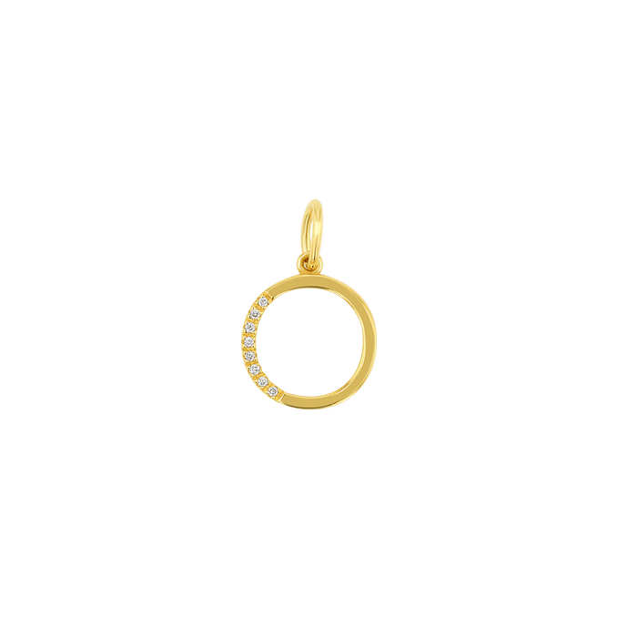 Sprinkle Diamond Initial Charm