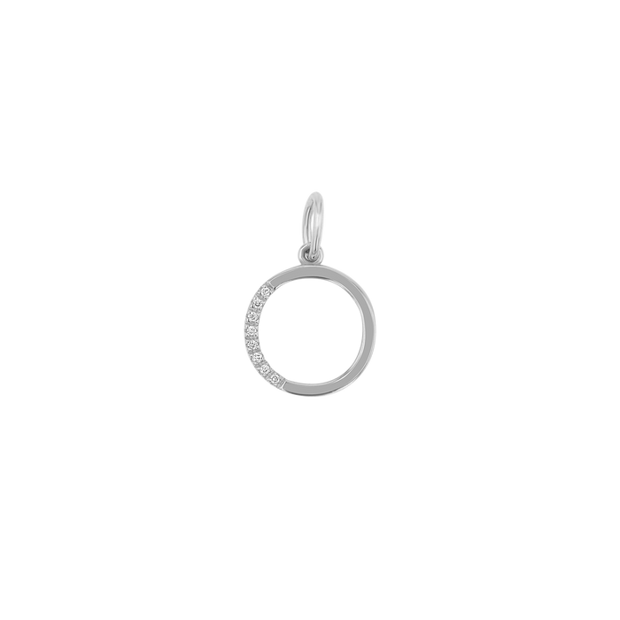 Sprinkle Diamond Initial Charm