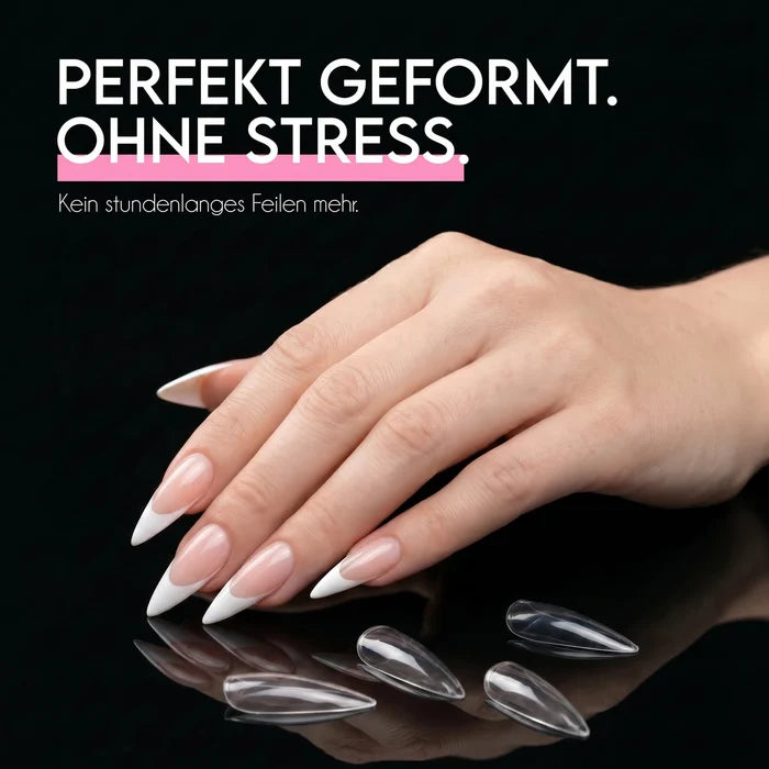 Stiletto L · Sculpted Pressonnails · Soft Gel Tips