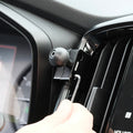 Image of Offroam Mounting Base installed securely in Subaru Ascent 2023-2026. This premium all metal phone mounting base installs easily without drilling or glue. Perfect placement without blocking screens, driver view, or air flow.