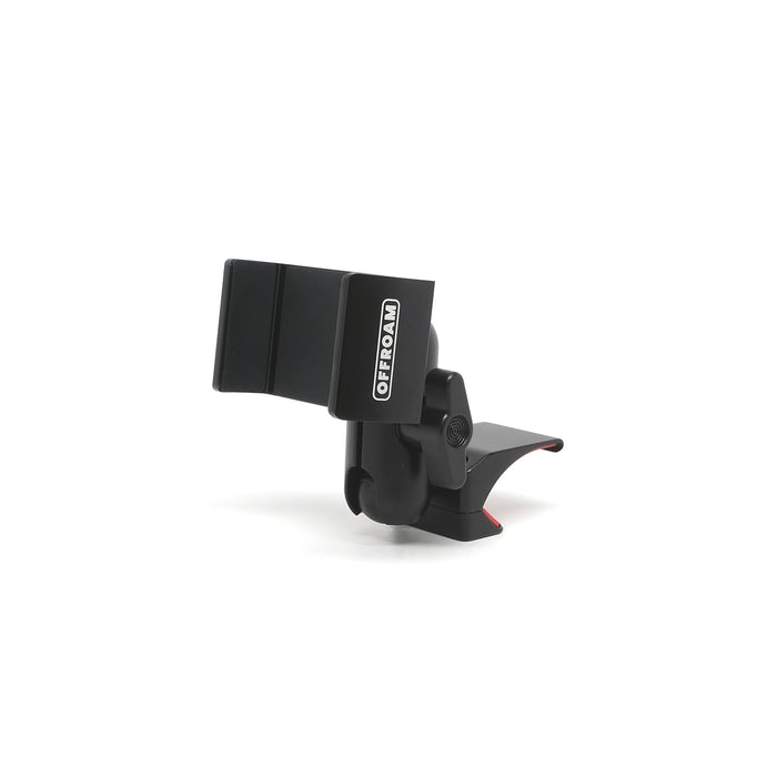 Image of Offroam Phone Mount for Subaru BRZ 2022-2026 | Toyota GR86 2022-2026. This premium phone mount installs easily without drilling or glue. Spring loaded Universal holder for use with any phone. Perfect placement without blocking screens, driver view, or air flow. Fully adjustable positioning.