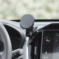 Image of Offroam MagSafe-compatible Phone Mount installed securely in Subaru Crosstrek 2024-2026 | Impreza 2024-2026 | WRX 2022-2026. This premium phone mount installs easily without drilling or glue. High force magnets hold phone on any trail, road, or track. Perfect placement without blocking screens, driver view, or air flow. Fully adjustable positioning.