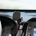 Image of Offroam MagSafe-compatible Phone Mount installed securely in Subaru Forester 2025-2026. This premium phone mount installs easily without drilling or glue. High force magnets hold phone on any trail, road, or track. Perfect placement without blocking screens, driver view, or air flow. Fully adjustable positioning.