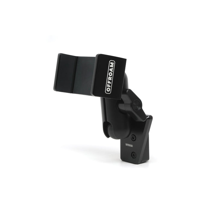 Image of Offroam Phone Mount for Subaru Forester 2025-2026. This premium phone mount installs easily without drilling or glue. Spring loaded Universal holder for use with any phone. Perfect placement without blocking screens, driver view, or air flow. Fully adjustable positioning.