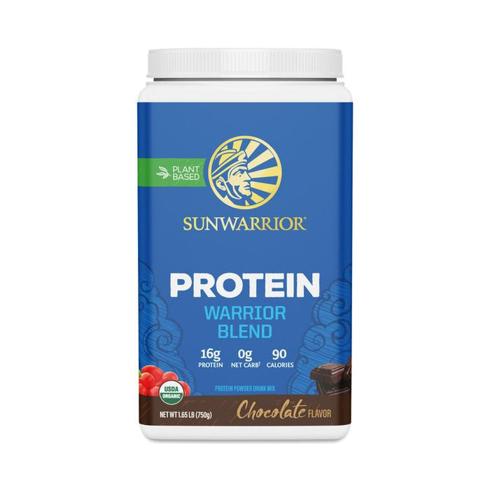Sunwarrior Warrior Protein Powder Blend, Chocolate – 1.65 lb