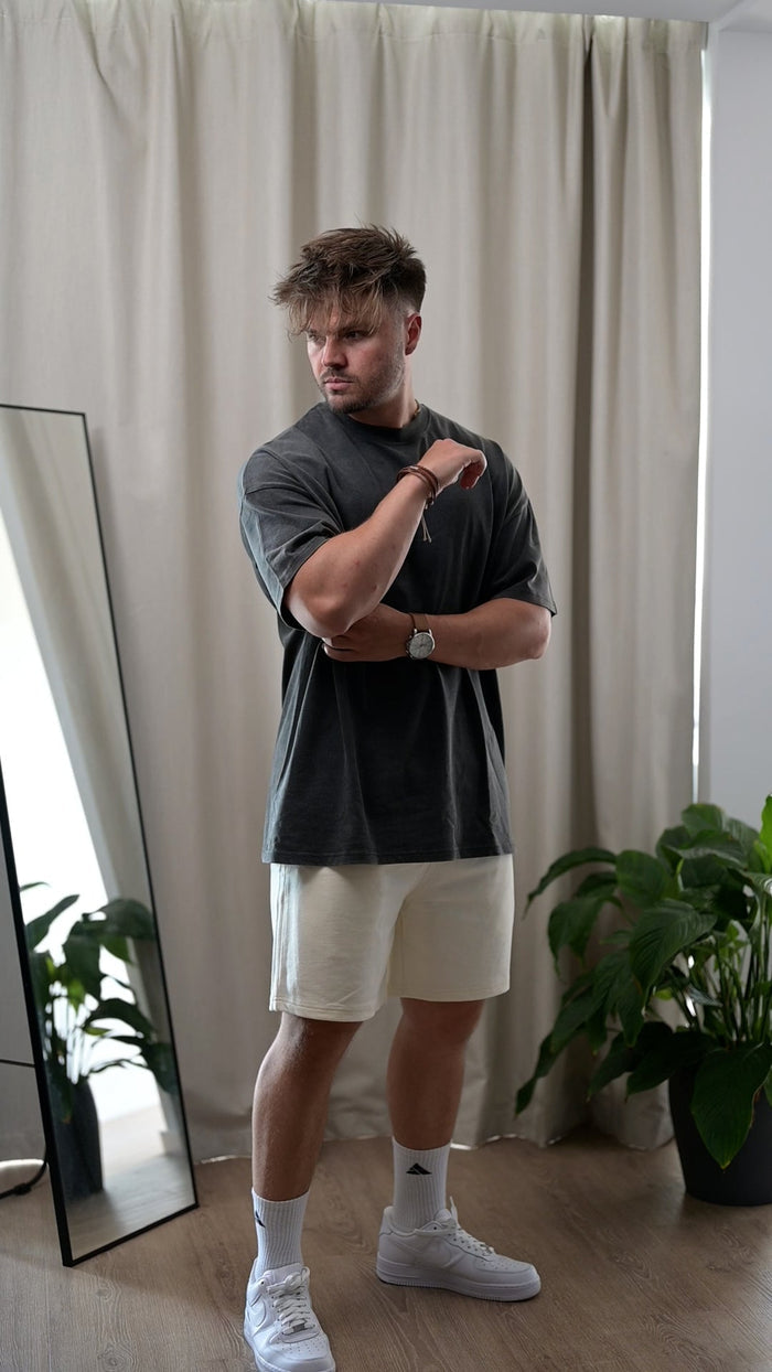 Sweatshorts (Cream) - HQ Basics - Athletic Aesthetics