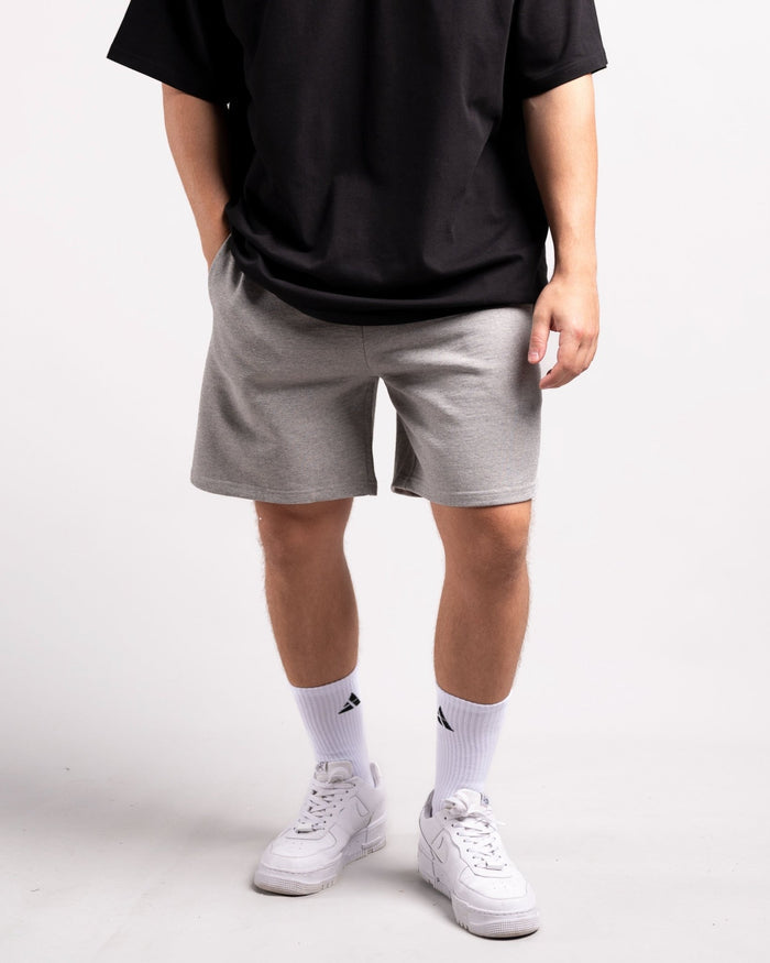 Sweatshorts (Grey Marl) - HQ Basics - Athletic Aesthetics
