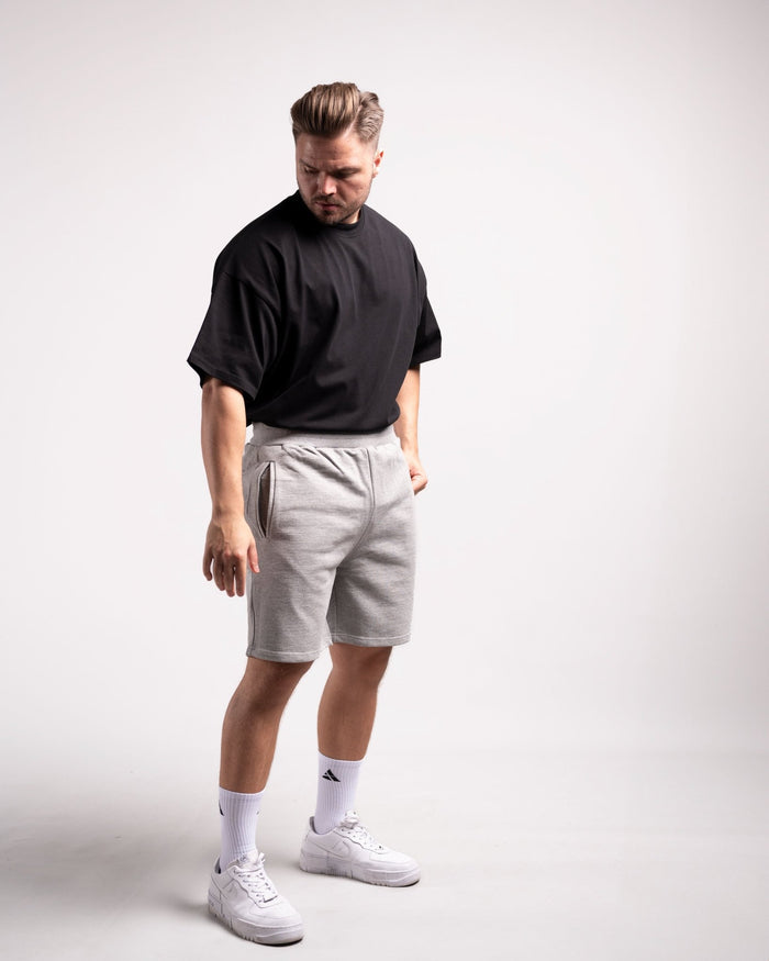 Sweatshorts (Grey Marl) - HQ Basics - Athletic Aesthetics