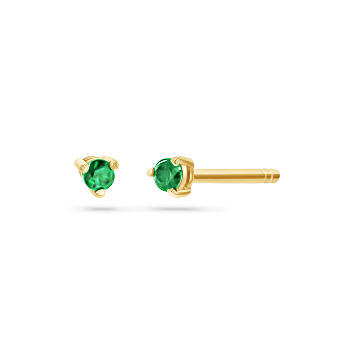 Tiny Gemstone Stud Earrings