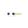 14K Yellow Gold / Blue Sapphire / Pair