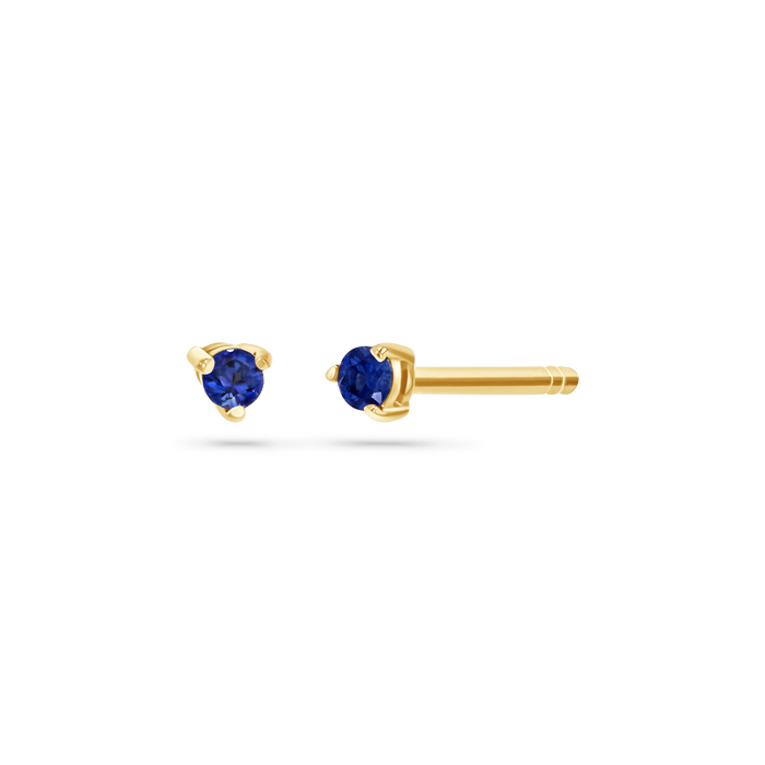 14K Yellow Gold / Blue Sapphire / Pair