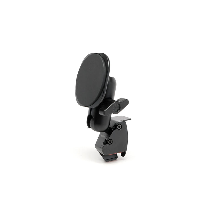 Image of Offroam MagSafe-compatible Phone Mount for Toyota Camry 2021-2024. This premium phone mount installs easily without drilling or glue. High force magnets hold phone on any trail, road, or track. Perfect placement without blocking screens, driver view, or air flow. Fully adjustable positioning.