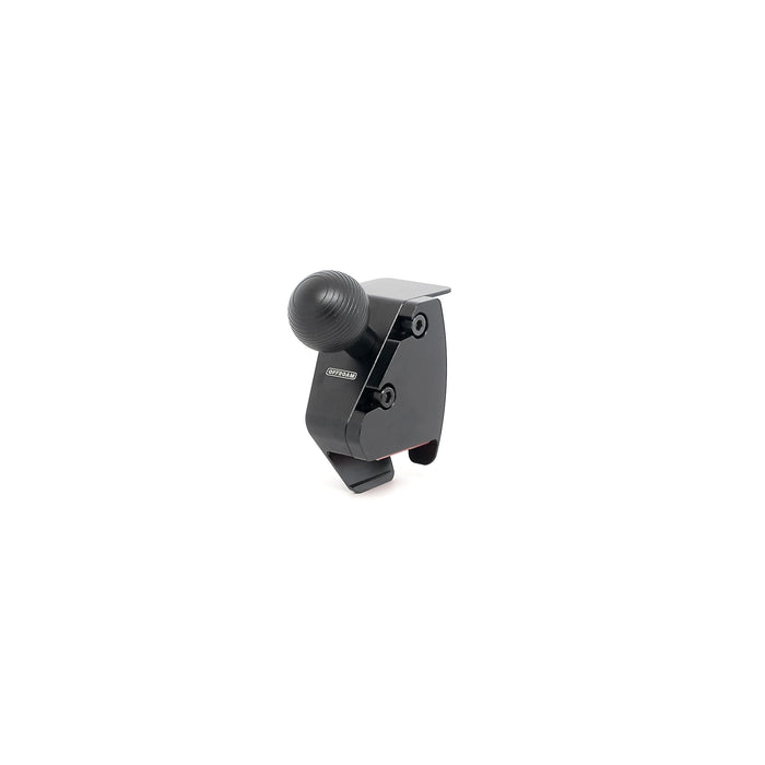 Image of Offroam Mounting Base for Toyota Camry 2021-2024. This premium all metal phone mounting base installs easily without drilling or glue. Perfect placement without blocking screens, driver view, or air flow.