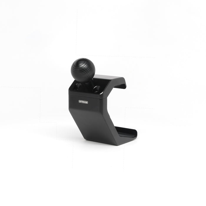 Image of Offroam Mounting Base for Toyota Grand Highlander 2024-2026. This premium all metal phone mounting base installs easily without drilling or glue. Perfect placement without blocking screens, driver view, or air flow.