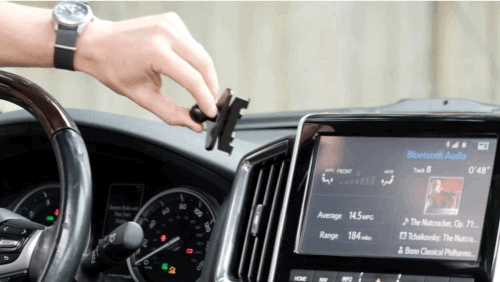 Video of Offroam Mounting Base installation for Toyota Land Cruiser 200 2016-2021. This premium all metal phone mounting base installs easily without drilling or glue. Perfect placement without blocking screens, driver view, or air flow.