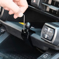 Image of Offroam Mounting Base installation for Toyota RAV4 2026, Center Console. This premium all metal phone mounting base installs easily without drilling or glue. Perfect placement without blocking screens, driver view, or air flow.