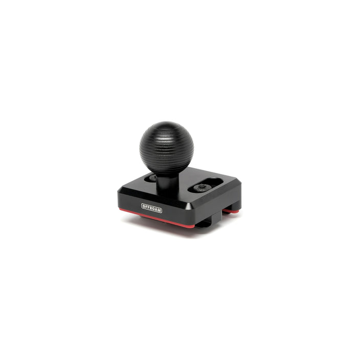 Image of Offroam Mounting Base for Toyota Tacoma 2016-2023. This premium all metal phone mounting base installs easily without drilling or glue. Perfect placement without blocking screens, driver view, or air flow.