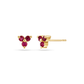 Trio Ruby Studs