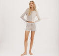 Organic Basics Women's True Knit Cardigan in Grey Melange Oat (organic cotton)
