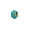 Turquoise Gemstone Slider Charm