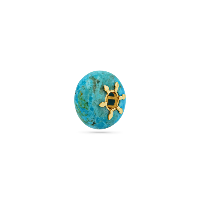 Turquoise Gemstone Slider Charm