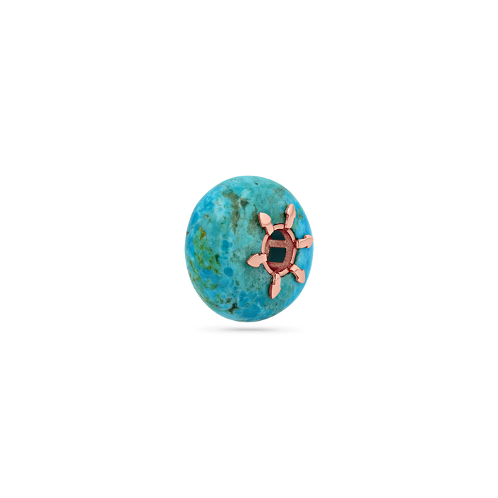 Turquoise Gemstone Slider Charm