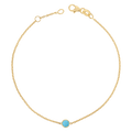 Turquoise Solitaire Bracelet