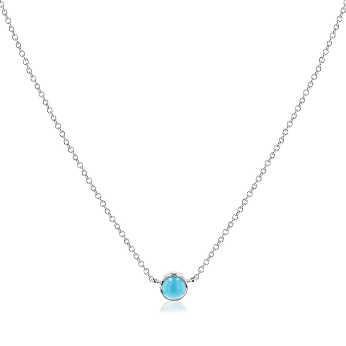 Turquoise Solitaire Necklace