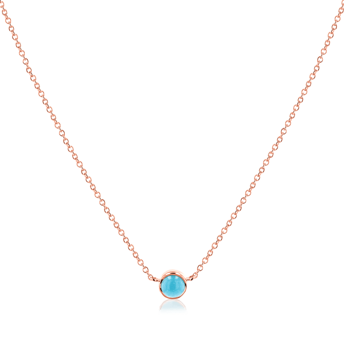 Turquoise Solitaire Necklace