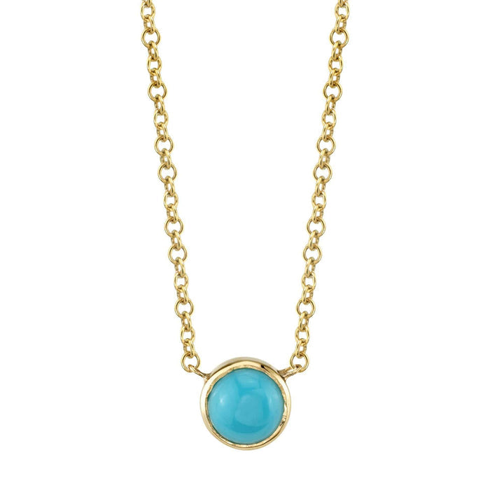 Turquoise Solitaire Necklace