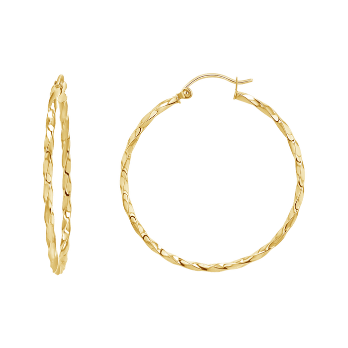 Twist Hoop Earrings