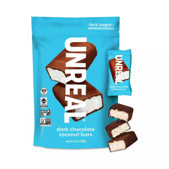 Unreal, Dark Chocolate Coconut Bars, 4.2 oz, Pack of 4 – 2 Pack