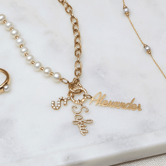 Vertical Script Name Charm