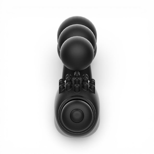 Vibrator anal ADDICTED TOYS Anal Massager, pentru stimularea prostatei, din silicon medical, culoare negru, 11 x 6.3 cm