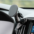 Image of Offroam MagSafe-compatible Phone Mount installed securely in Volvo XC40 2018-2026. This premium phone mount installs easily without drilling or glue. High force magnets hold phone on any trail, road, or track. Perfect placement without blocking screens, driver view, or air flow. Fully adjustable positioning.