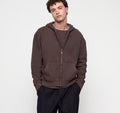 Waffle Zip Hoodie