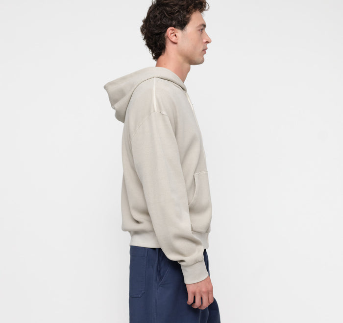 Waffle Zip Hoodie