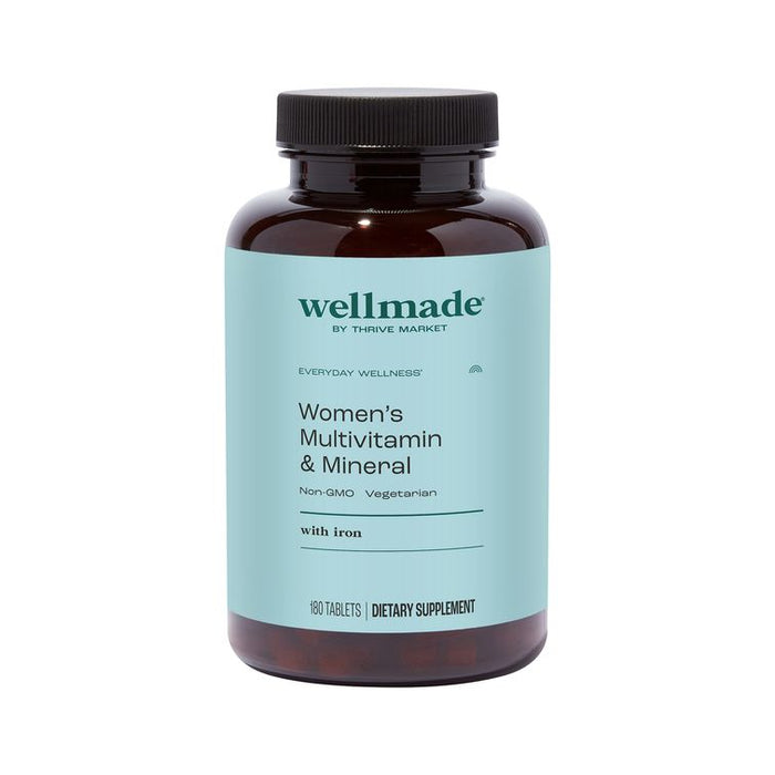 wellmade Women's Multivitamin & Mineral with Iron – 180 Tablets
