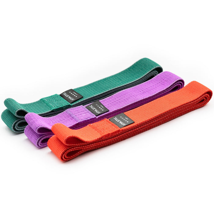 Widerstandsband 3er Set Textil (Bunt) - Athletic Aesthetics