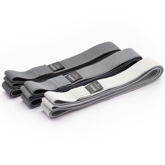 Widerstandsband 3er Set Textil (Grau) - Athletic Aesthetics