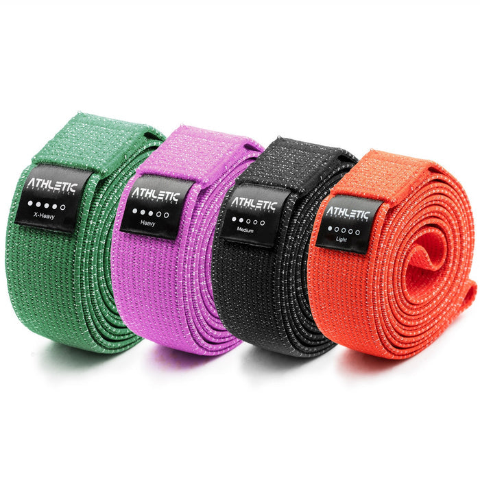 Widerstandsband 4er Set Textil (Bunt) - Athletic Aesthetics