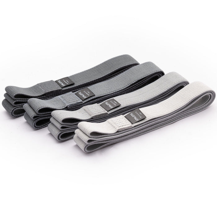 Widerstandsband 4er Set Textil (Grau) - Athletic Aesthetics