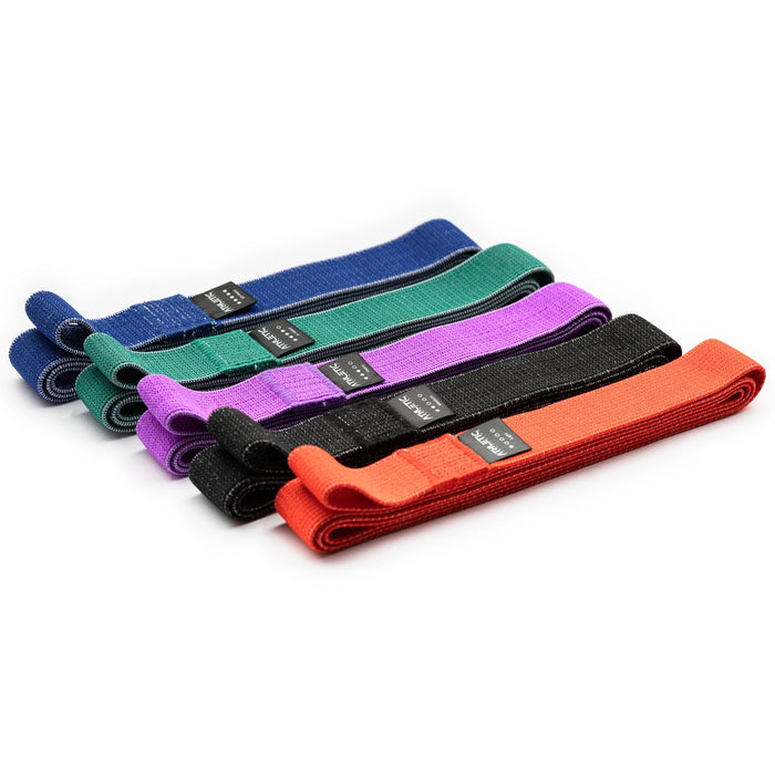 Widerstandsband 5er Set Textil (Bunt) - Athletic Aesthetics