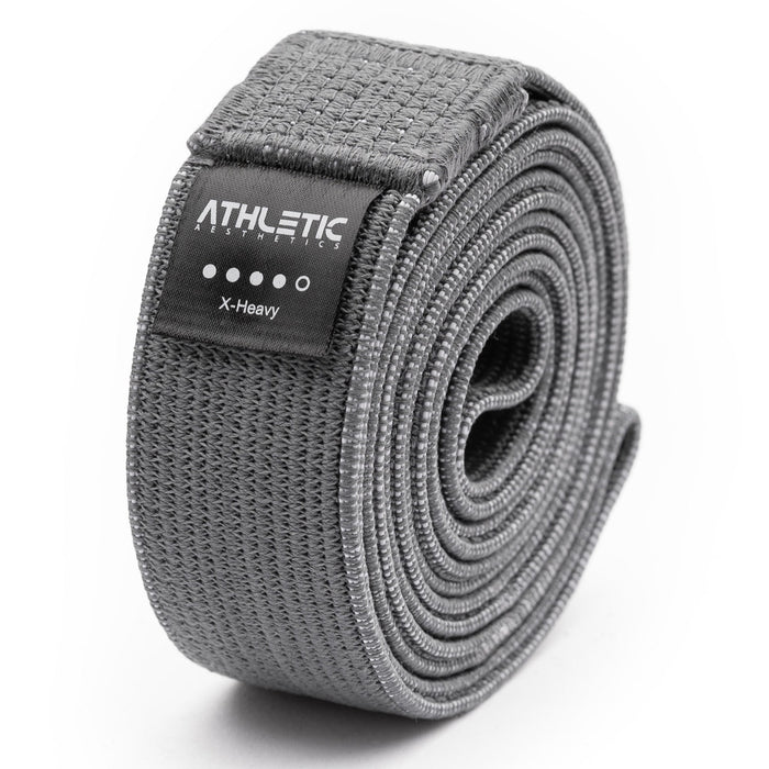 Widerstandsband Textil Dunkel Grau / Stark (25kg - 45kg) - Athletic Aesthetics