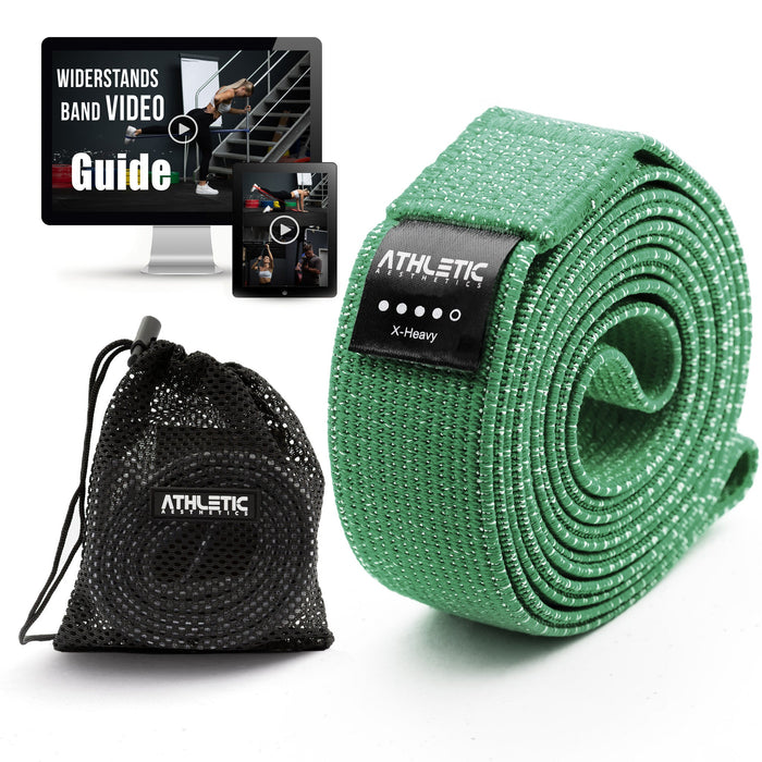 Widerstandsband Textil Grün / Stark (25kg - 45kg) - Athletic Aesthetics